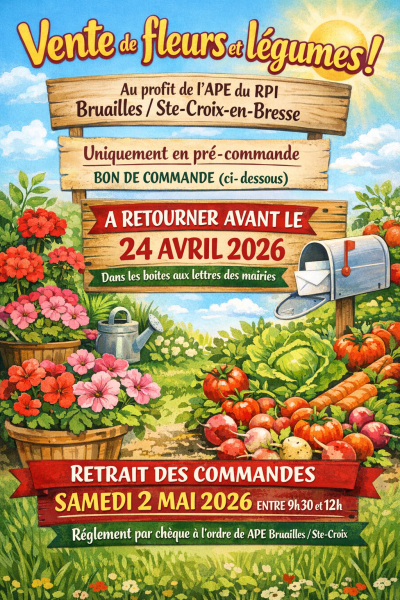 vente de fleurs de printemps APE